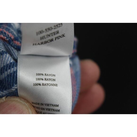 Rails Plaid Hunter Shirt Button Up Top in Harbor Pink Long Sleeve Size XS - Picture 7 of 7